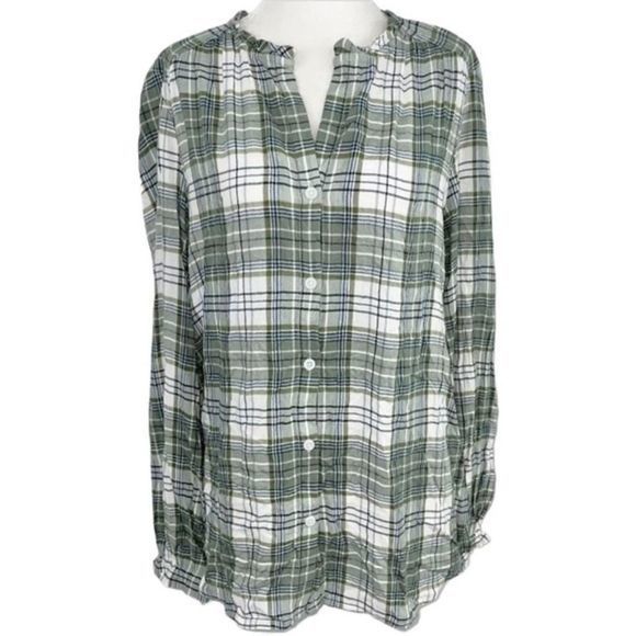 NEW Beach Lunch Lounge Ella Bok Choy Oversized Button Up Blouse Top — XS to M‎ - Picture 1 of 12